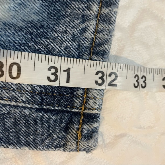 Pacsun Bleached 90's Boyfriend Blue Jeans Women’s Size 25 Distressed Denim - Picture 15 of 15